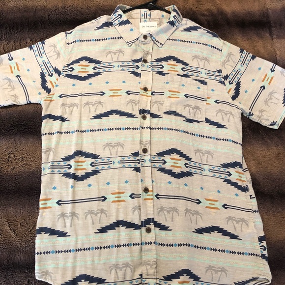 on the byas Other - ON THE BYAS tribal button down shirt